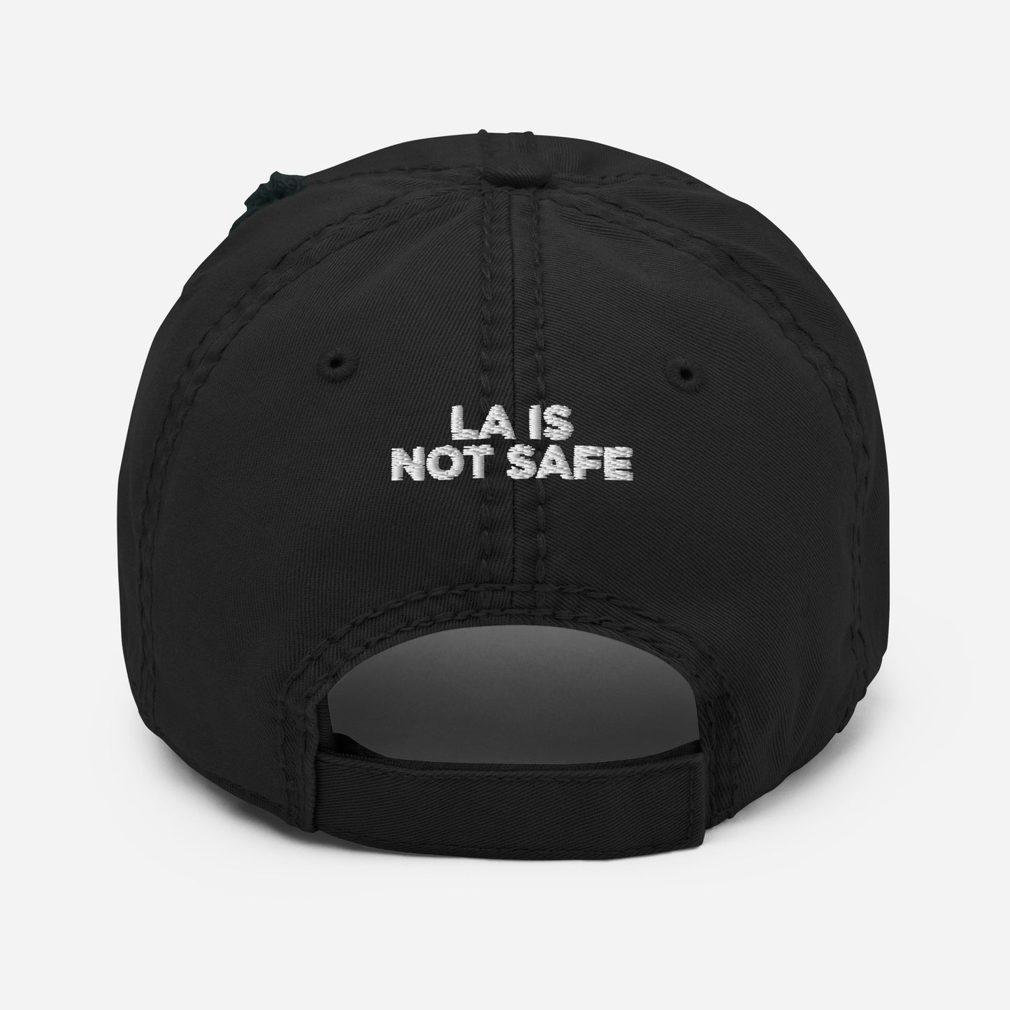 Yelo World LA IS NOT SAFE Distressed Dad Hat