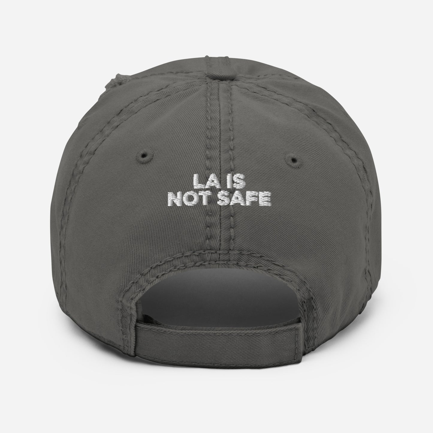 Yelo World LA IS NOT SAFE Distressed Dad Hat