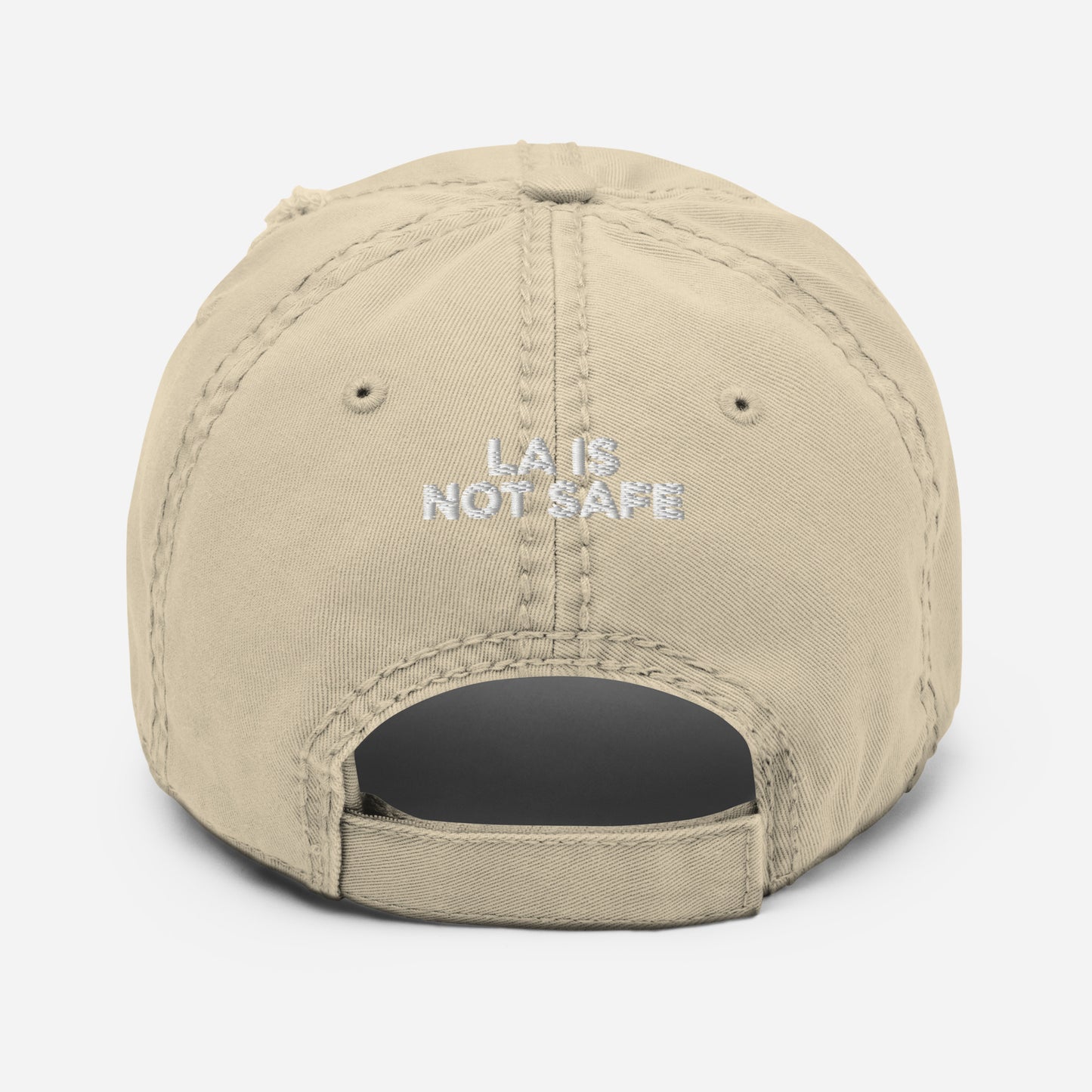 Yelo World LA IS NOT SAFE Distressed Dad Hat